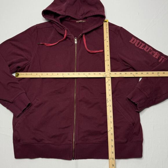 Duluth Trading Co Maroon Full Zip Hoodie Men’s Large - Picture 4 of 4